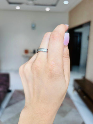 925 Silver Men's Plain Band Ring